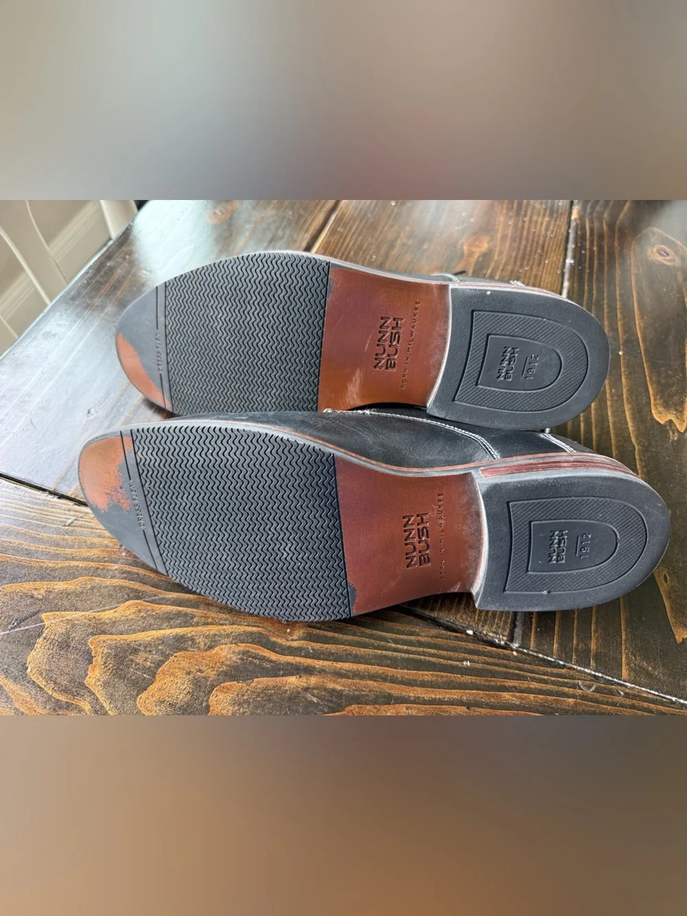 Nunn Bush Black Leather Dress Shoes